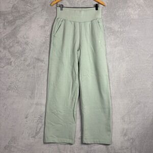 Everlane The‎ Track High-Waist Wide-Leg Pants Sage Green Organic Cotton Medium